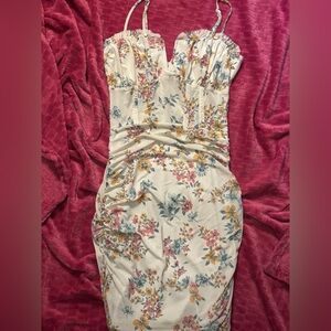 Rue21 Floral Ruched Mini Dress